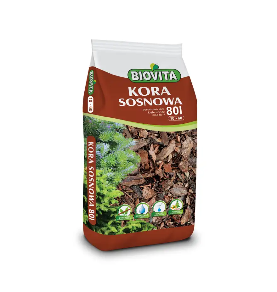 Kora mielona sosnowa BIOVITA 10-60 mm 80L