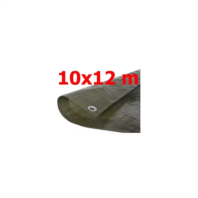 Plandeka zielona 10x12m GRUBA (130g)