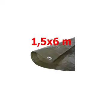 Plandeka zielona 1,5x6m GRUBA (130g)