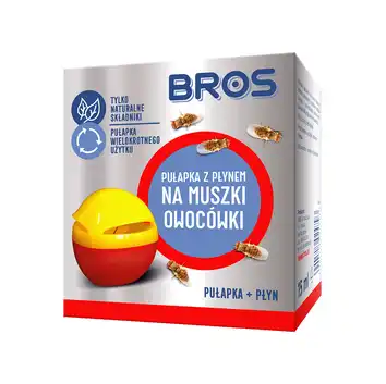 Pułapka z płynem na muszki owocówki BROS