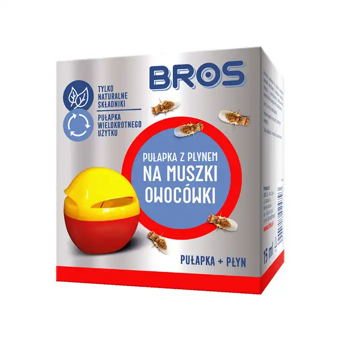 Pułapka z płynem na muszki owocówki BROS