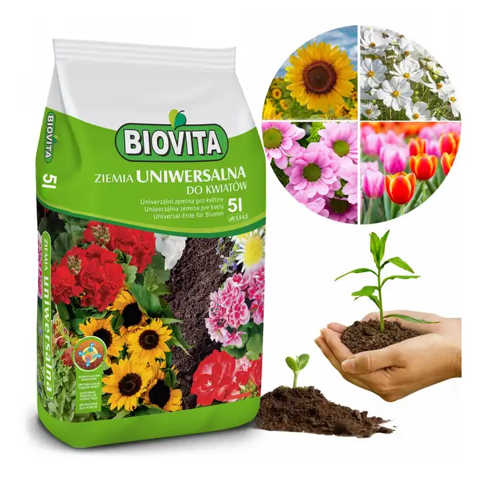 Ziemia uniwersalna do kwiatów BIOVITA 5Litrów