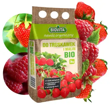 Biovita Nawóz organiczny do truskawek i malin BIO granulat 3kg