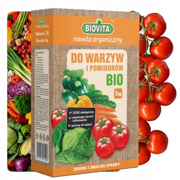Biovita Nawóz organiczny do warzyw i pomidorów BIO granulat 1kg a`200 