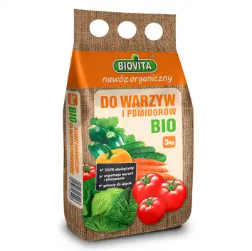Biovita Nawóz organiczny do warzyw i pomidorów BIO granulat 3kg a`200