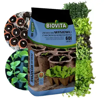 Biovita Ziemia do wysiewu z włóknem kokosowym 60L