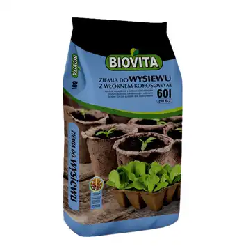 Biovita Ziemia do wysiewu z włóknem kokosowym 60L