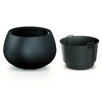 Donica DBHEK400 HEOS 37 cm antracyt 18 L z wkładem 8 L Prosperplast