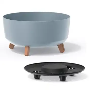 Doniczka Gracia Low 37,9 cm na nóżkach DGRL400L jasny szary 14,3 L
