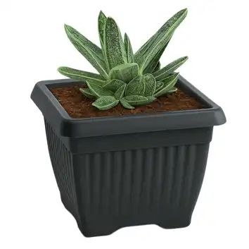 Doniczka Terra DKWT37 kwadratowa 37 cm antracyt 25,2 L Prosperplast