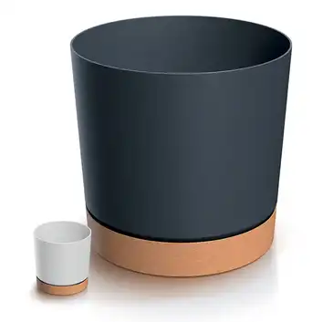 Doniczka Tubo PM 29,2 cm z podstawką DPOD300 antracyt 14,5 L