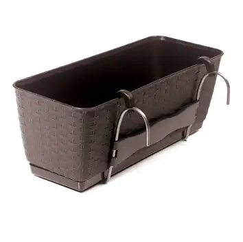 Doniczka balkonowa 49,2 cm Ratolla Case PW wisząca 12L umbra DRL500PW