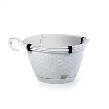 Doniczka wisząca DRLW240 Ratolla Round 4,85 L biały 24,3 cm Prosperplast