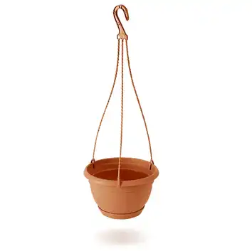 Doniczka wisząca ogrodowa tarasowa AGRO 18x18x11,5 cm terakota 1,2 L