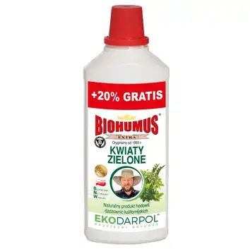 EKODARPOL BIOHUMUS EXTRA Kwiaty zielone 1L + 20% gratis