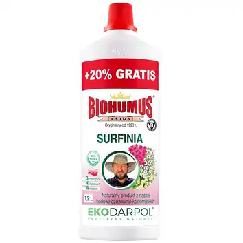 EKODARPOL BIOHUMUS EXTRA Surfinia 1L + 20% gratis