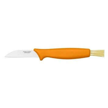 FISKARS Nóż do grzybów ze szczoteczką 21cm (pomarańczowy) FIS1075043