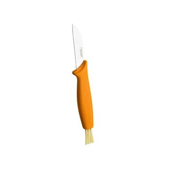 FISKARS Nóż do grzybów ze szczoteczką 21cm (pomarańczowy) FIS1075043