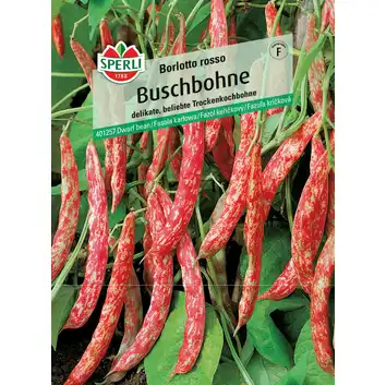 Fasola karłowa Buschbohne Borlotto Rosso SPERLI