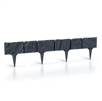 Obrzeże ogrodowe płotek palisada border IBST Garden Stone antracyt 5x78 cm