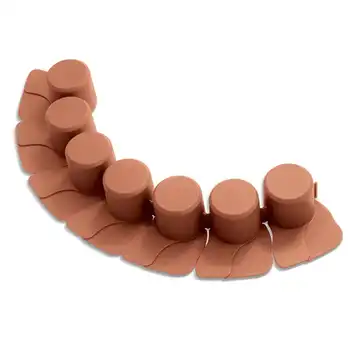 Palisada ogrodowa płotek IPAL7 405x6 cm z kołnierzem terakota