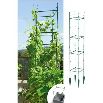 Podpora do roślin Floo Supports IFLS1 21x21x120 cm zielony leśny
