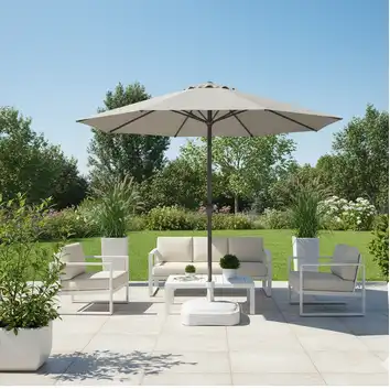 Podstawa parasola kwadratowa MPKR Umbrella Base Rato 39 cm biała