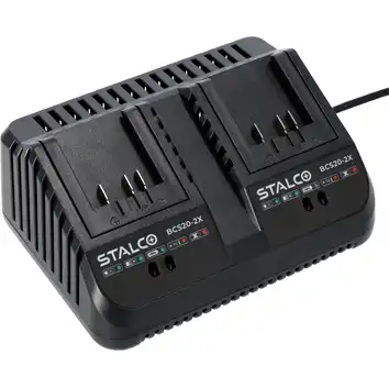 STALCO Ładowarka podwójna 4A 105W BCS20-2X 20V S-VOLT S-97392