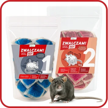 TRUTKA na myszy i szczury PRO Skuteczna do dużych powierzchni 2kg ZWALCZAM!