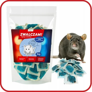 Trutka SOS DZIAŁA Szybko i Skutecznie - trutka na myszy i szczury PASTA 1kg