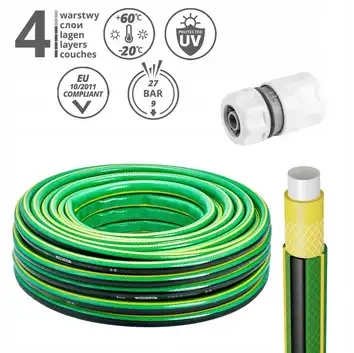 Zestaw Vartco 1/2 50MB Wąż ogrodowy HOME PLUS + złączka 