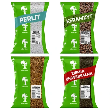 [Zestaw] eGarden Czipsy kokosowe 20l + ziemia uniwersalna 10l + perlit 8l + keramzyt 8l