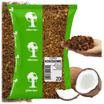 eGarden Czipsy kokosowe chipsy PODŁOŻE zrębki Coco 20l