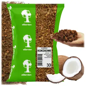 eGarden Czipsy kokosowe chipsy PODŁOŻE zrębki Coco 30l
