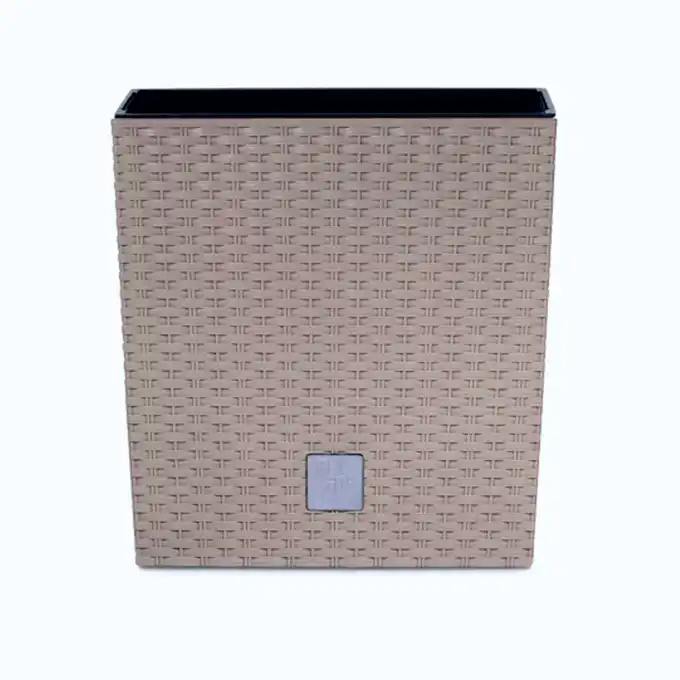 Donica Rato Low 17 cm kwadratowa 4 L z wkładem DRTS170L mocca