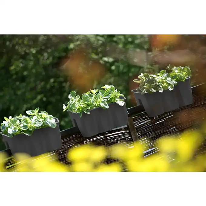 Doniczka Crown DCRO400 wisząca balkonowa 12 L antracyt