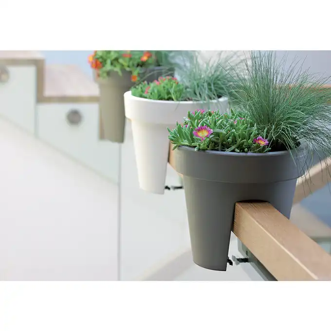 Doniczka Lofly Railing DLOFR400 antracyt 12,3 L na balustradę