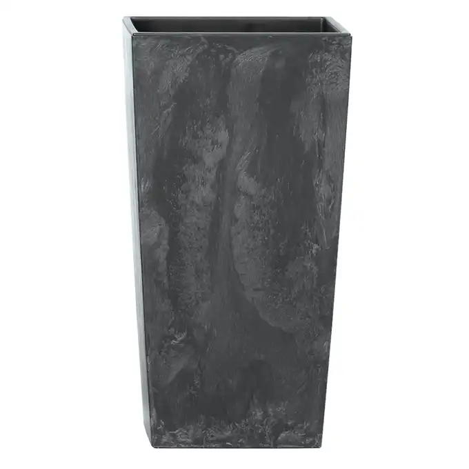 Doniczka Urbi Square Beton Effect DURS225E wysoka 16,3 L z wkładem 22x22x42 antracyt
