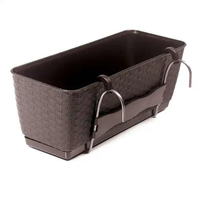 Doniczka balkonowa 49,2 cm Ratolla Case PW wisząca 12L umbra DRL500PW