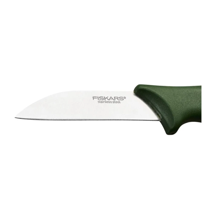 FISKARS Nóż do grzybów ze szczoteczką 21cm (zielony)