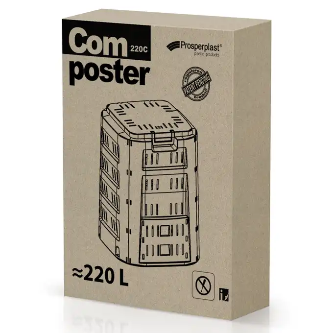 Kompostownik Compogreen IKST220C czarny 220 L