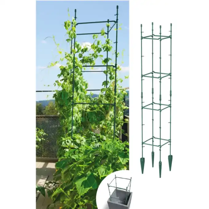 Podpora do roślin Floo Supports IFLS1 21x21x120 cm zielony leśny