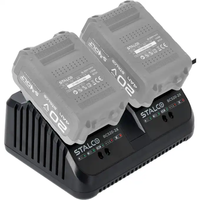 STALCO Ładowarka podwójna 4A 105W BCS20-2X 20V S-VOLT S-97392
