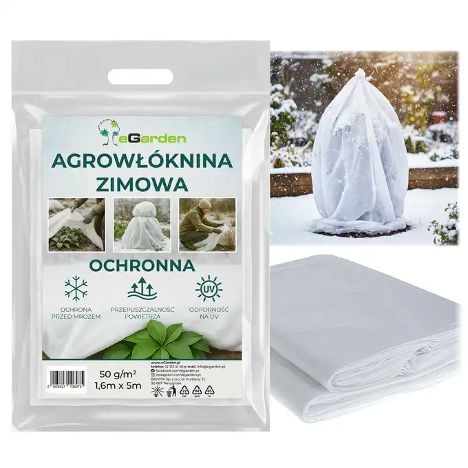 eGarden Agrowłóknina P-50 Biała 1.6x5m