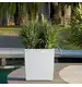 Donica Rato Low 32 cm kwadratowa 32 L z wkładem DRTS325L biały