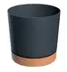 Doniczka Tubo PM 19,9 cm z podstawką DPOD200 antracyt 4,6 L