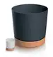 Doniczka Tubo PM 19,9 cm z podstawką DPOD200 antracyt 4,6 L