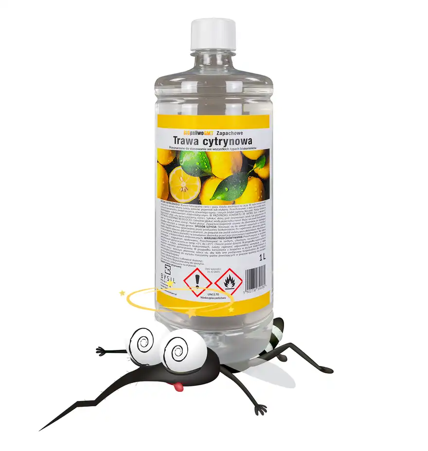 Biopaliwo zapachowe 1L trawa cytrynowa  do biokominka