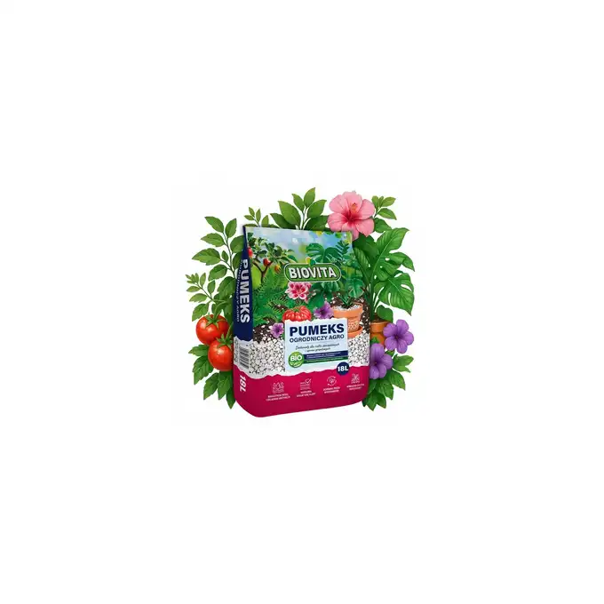 BIOVITA Pumeks Ogrodniczy 18L BIO AGRO naturalny drenaż podłoże 0-10 m
