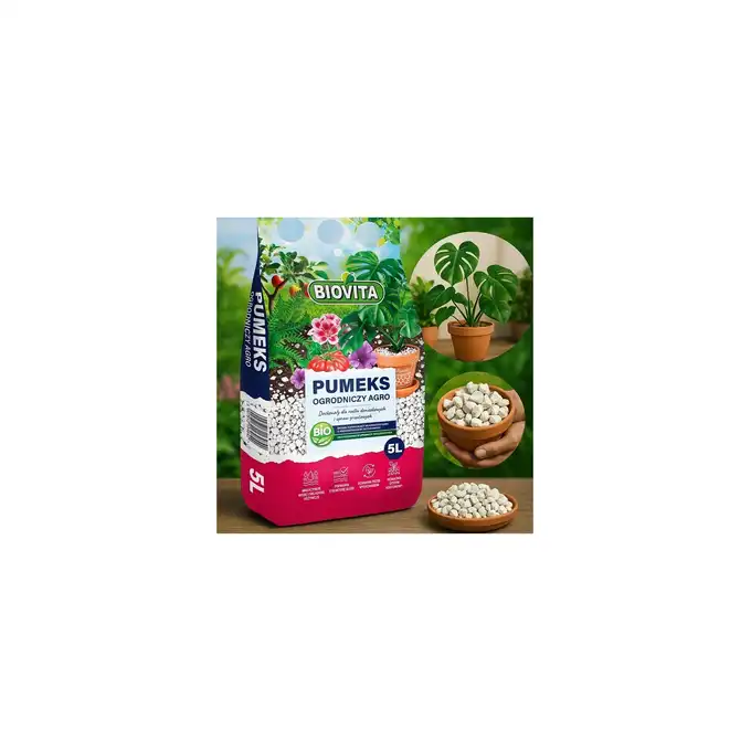 Pumeks Ogrodniczy 5L BIO 100% Naturalny Drenaż Hydroponika BIOVITA